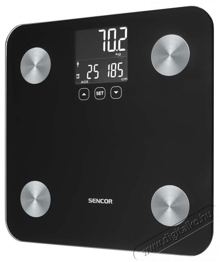 Sencor SBS 6026BK Szem&eacute;lym&eacute;rleg Sz&eacute;ps&eacute;g&aacute;pol&aacute;s / Eg&eacute;szs&eacute;g - M&eacute;rleg - Szem&eacute;ly m&eacute;rleg - 451705