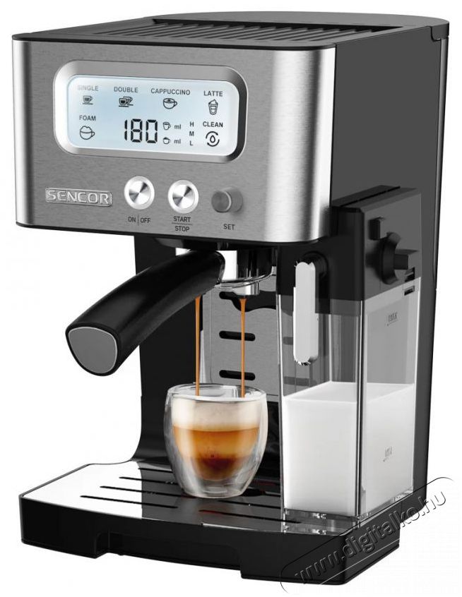 Sencor SES 4090SS Espresso k&aacute;v&eacute;főző Konyhai term&eacute;kek - K&aacute;v&eacute;főző / k&aacute;v&eacute;&ouml;rlő / kieg&eacute;sz&iacute;tő - Pressz&oacute; k&aacute;v&eacute;főző - 476531