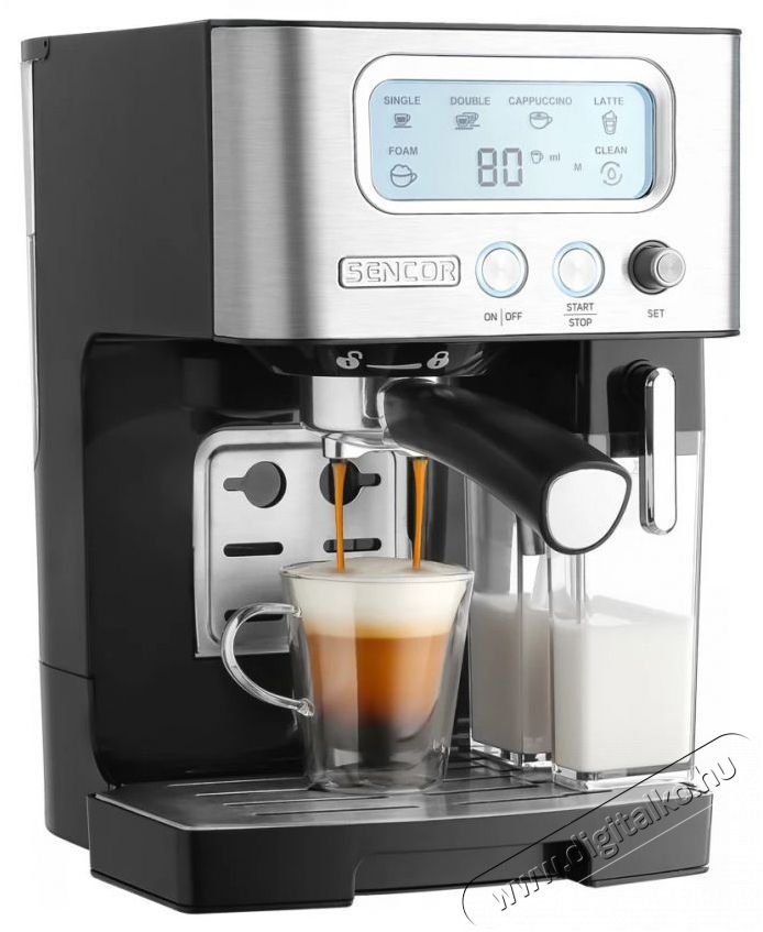 Sencor SES 4090SS Espresso k&aacute;v&eacute;főző Konyhai term&eacute;kek - K&aacute;v&eacute;főző / k&aacute;v&eacute;&ouml;rlő / kieg&eacute;sz&iacute;tő - Pressz&oacute; k&aacute;v&eacute;főző - 476531
