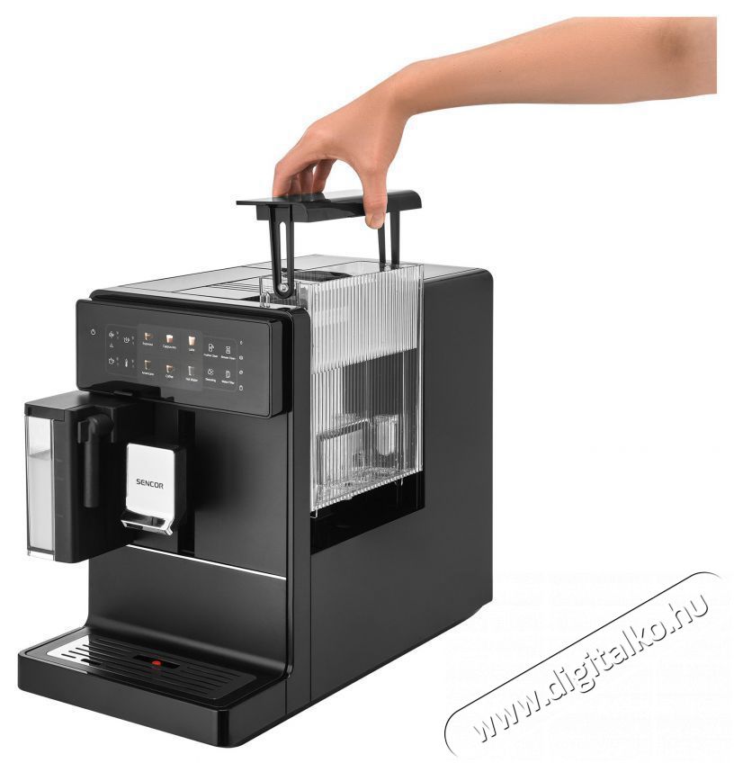 Sencor SES 9300BK Automatic Espresso Konyhai term&eacute;kek - K&aacute;v&eacute;főző / k&aacute;v&eacute;&ouml;rlő / kieg&eacute;sz&iacute;tő - Automata k&aacute;v&eacute;főző - 493375