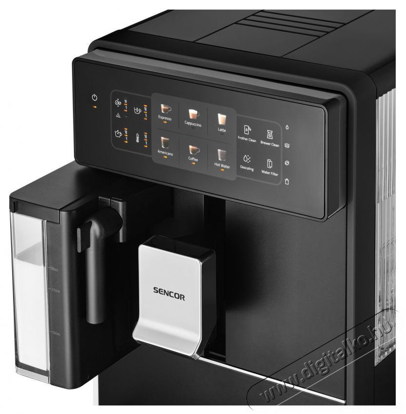 Sencor SES 9300BK Automatic Espresso Konyhai term&eacute;kek - K&aacute;v&eacute;főző / k&aacute;v&eacute;&ouml;rlő / kieg&eacute;sz&iacute;tő - Automata k&aacute;v&eacute;főző - 493375