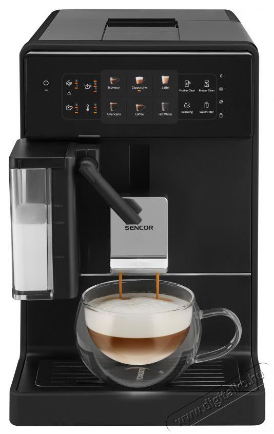 Sencor SES 9300BK Automatic Espresso Konyhai term&eacute;kek - K&aacute;v&eacute;főző / k&aacute;v&eacute;&ouml;rlő / kieg&eacute;sz&iacute;tő - Automata k&aacute;v&eacute;főző - 493375