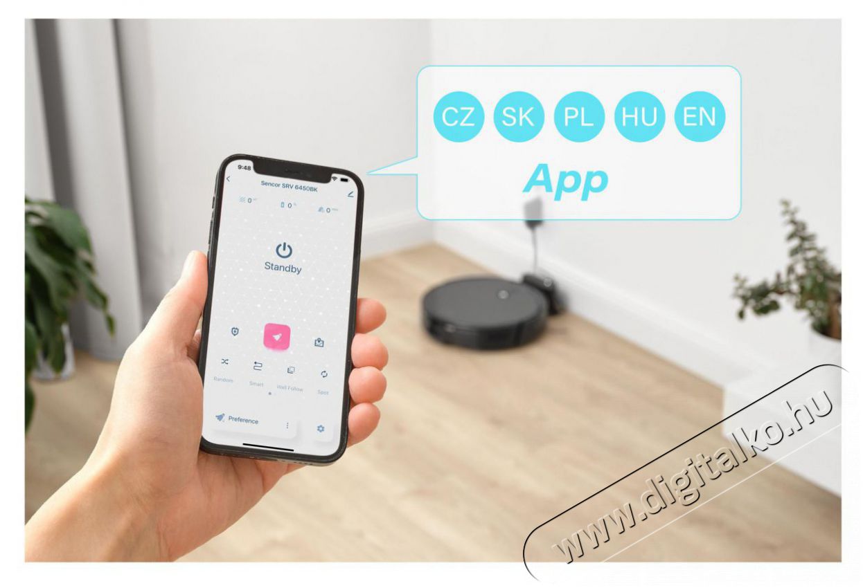 Sencor SRV 6450BK Robot Vacuum Cleaner H&aacute;ztart&aacute;s / Otthon / K&uuml;lt&eacute;r - Porsz&iacute;v&oacute; / takar&iacute;t&oacute;g&eacute;p - Robotporsz&iacute;v&oacute; - 493382