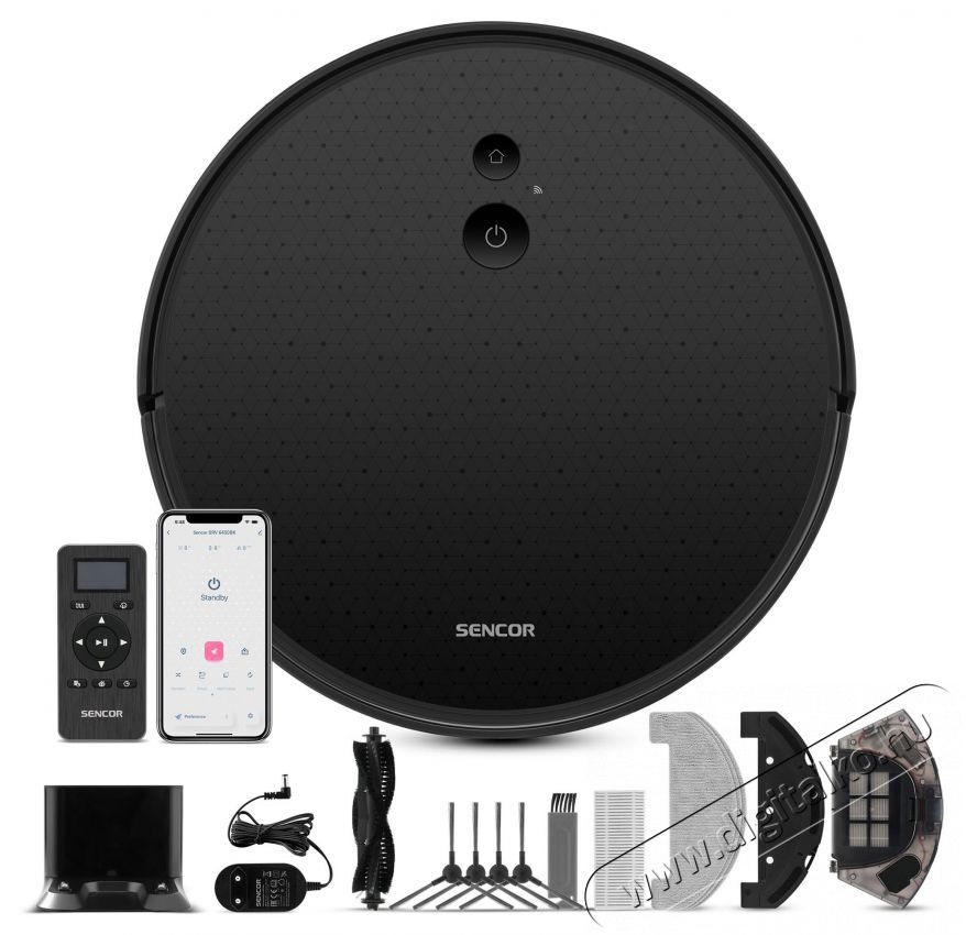 Sencor SRV 6450BK Robot Vacuum Cleaner H&aacute;ztart&aacute;s / Otthon / K&uuml;lt&eacute;r - Porsz&iacute;v&oacute; / takar&iacute;t&oacute;g&eacute;p - Robotporsz&iacute;v&oacute; - 493382
