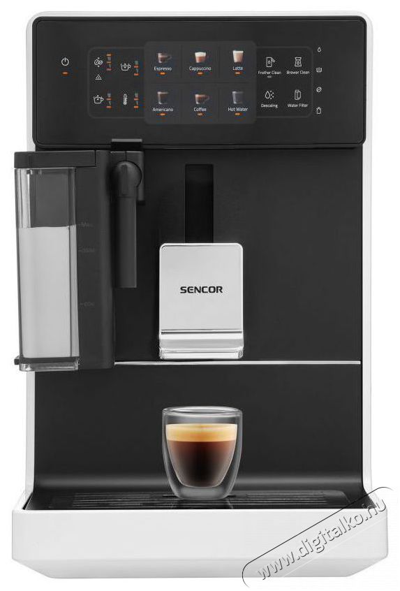 Sencor SES 9301WH Automatic Espresso k&aacute;v&eacute;főző Konyhai term&eacute;kek - K&aacute;v&eacute;főző / k&aacute;v&eacute;&ouml;rlő / kieg&eacute;sz&iacute;tő - Automata k&aacute;v&eacute;főző - 493376