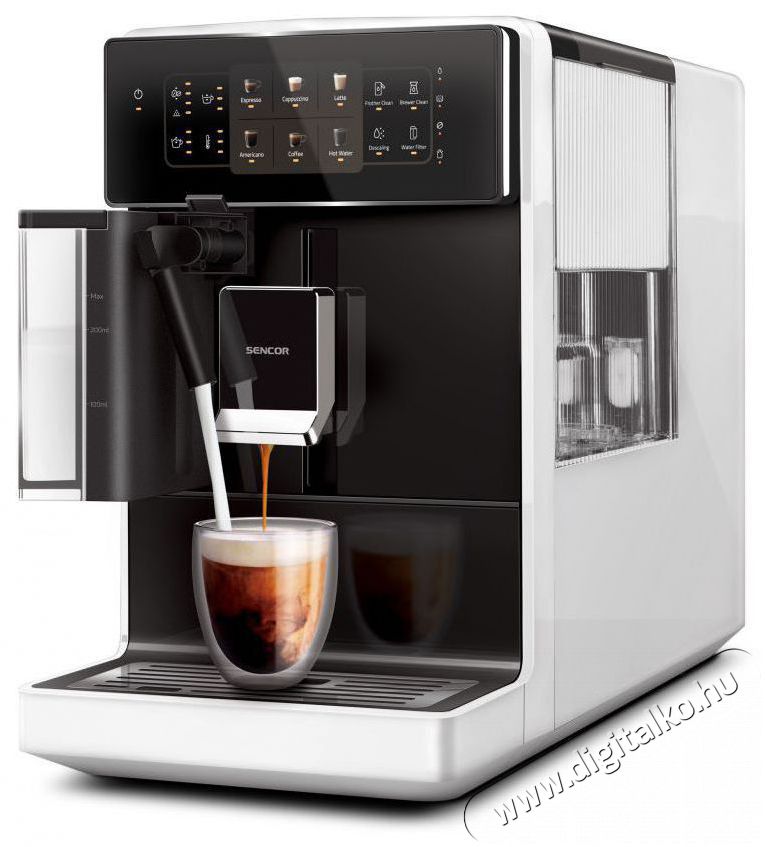 Sencor SES 9301WH Automatic Espresso k&aacute;v&eacute;főző Konyhai term&eacute;kek - K&aacute;v&eacute;főző / k&aacute;v&eacute;&ouml;rlő / kieg&eacute;sz&iacute;tő - Automata k&aacute;v&eacute;főző - 493376