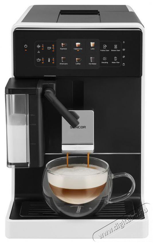 Sencor SES 9301WH Automatic Espresso k&aacute;v&eacute;főző Konyhai term&eacute;kek - K&aacute;v&eacute;főző / k&aacute;v&eacute;&ouml;rlő / kieg&eacute;sz&iacute;tő - Automata k&aacute;v&eacute;főző - 493376