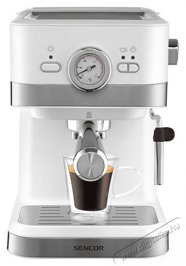 Sencor SES 1720WH Eszpressz&oacute; k&aacute;v&eacute;főző Konyhai term&eacute;kek - K&aacute;v&eacute;főző / k&aacute;v&eacute;&ouml;rlő / kieg&eacute;sz&iacute;tő - Pressz&oacute; k&aacute;v&eacute;főző - 493601