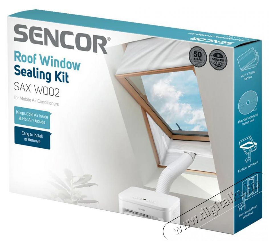 Sencor SAX W002 Ablakt&ouml;m&iacute;t&eacute;s k&eacute;szlet H&aacute;ztart&aacute;s / Otthon / K&uuml;lt&eacute;r - Ventil&aacute;tor / L&eacute;gkondicion&aacute;l&oacute; - Kieg&eacute;sz&iacute;tő - 495657