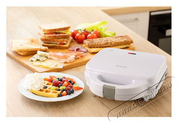 Sencor SSM 9310WH Szendvicss&uuml;tő Konyhai term&eacute;kek - Konyhai kisg&eacute;p (s&uuml;t&eacute;s / főz&eacute;s / hűt&eacute;s / &eacute;telk&eacute;sz&iacute;t&eacute;s) - Melegszendvics / gofri s&uuml;tő - 493624
