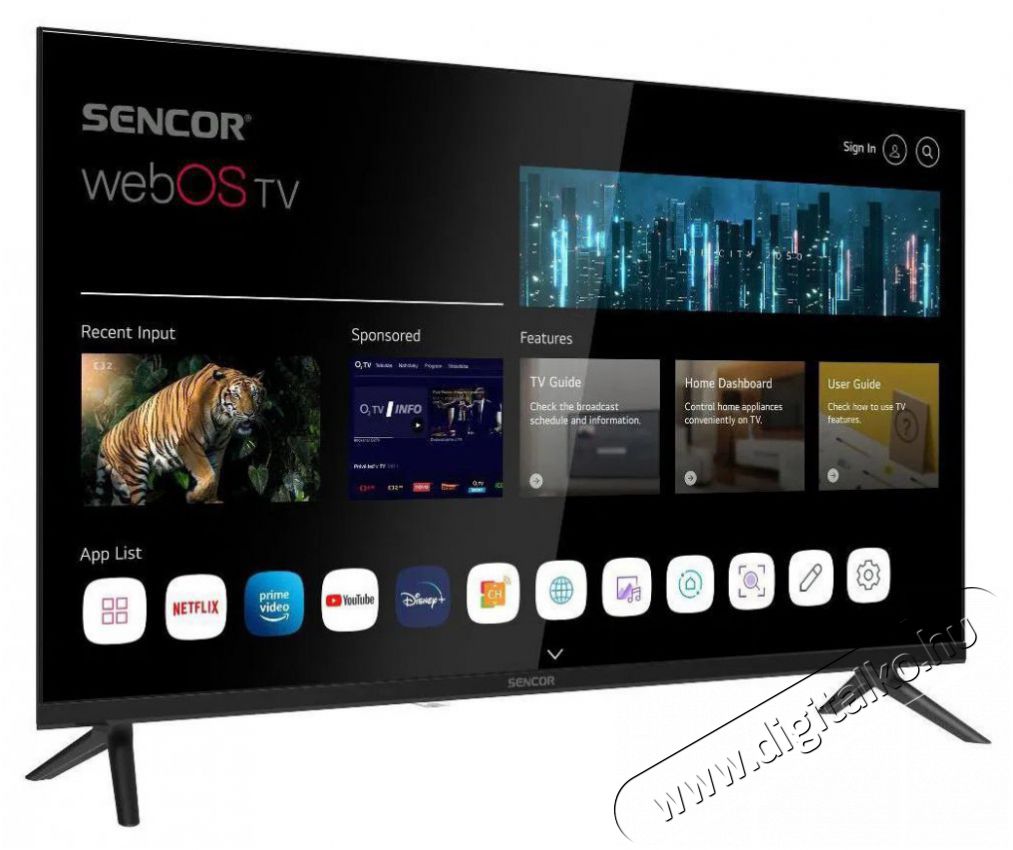 Sencor 32  SLE 32S830MB Telev&iacute;zi&oacute;k - LCD telev&iacute;zi&oacute; - 506051