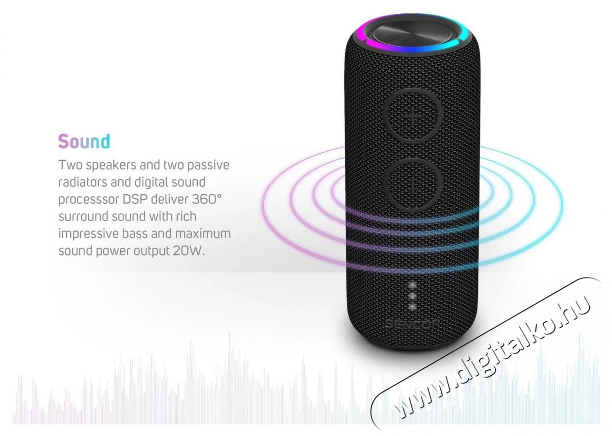 Sencor SIRIUS 2 BLACK Audio-Video / Hifi / Multim&eacute;dia - Hordozhat&oacute;, vezet&eacute;k n&eacute;lk&uuml;li / bluetooth hangsug&aacute;rz&oacute; - Hordozhat&oacute;, vezet&eacute;k n&eacute;lk&uuml;li / bluetooth hangsug&aacute;rz&oacute; - 521412