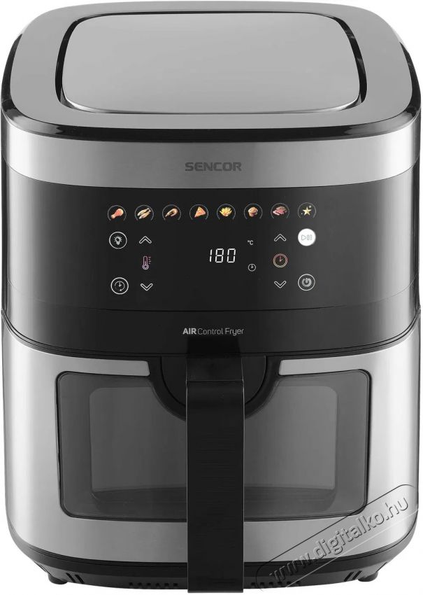 Sencor SFR 9000SS Forr&oacute;levegős fritőz Konyhai term&eacute;kek - Konyhai kisg&eacute;p (s&uuml;t&eacute;s / főz&eacute;s / hűt&eacute;s / &eacute;telk&eacute;sz&iacute;t&eacute;s) - L&eacute;gkever&eacute;ses főzőg&eacute;p / elektromos kukta / multifunkci&oacute;s s&uuml;tő - 526736