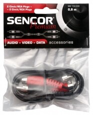 Sencor SAV 102-015 2 RCA hosszabb&iacute;t&oacute; k&aacute;bel 1,5M Tv kieg&eacute;sz&iacute;tők - K&aacute;bel / csatlakoz&oacute; - RCA k&aacute;bel - 261006