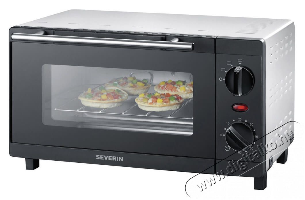 Severin TO2052 mini s&uuml;tő - fekete Konyhai term&eacute;kek - S&uuml;tő-főzőlap, tűzhely (szabadon&aacute;ll&oacute;) - Mini s&uuml;tő / mini grill / mini konyha - 331179