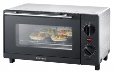 Severin TO2052 mini s&uuml;tő - fekete Konyhai term&eacute;kek - S&uuml;tő-főzőlap, tűzhely (szabadon&aacute;ll&oacute;) - Mini s&uuml;tő / mini grill / mini konyha - 331179