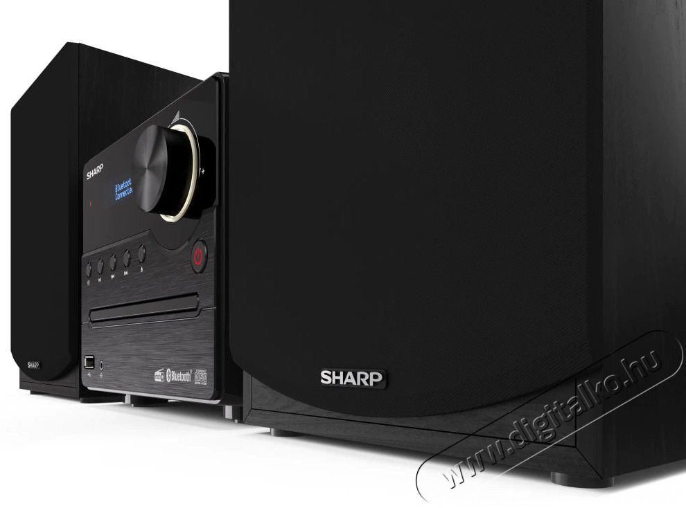 SHARP XL-B512BK Bluetooth mikrohifi rendszer - fekete, fa hangsz&oacute;r&oacute;kkal Audio-Video / Hifi / Multim&eacute;dia - Hifi - Sztere&oacute; - Mikro-, mini hifi rendszer - 369933