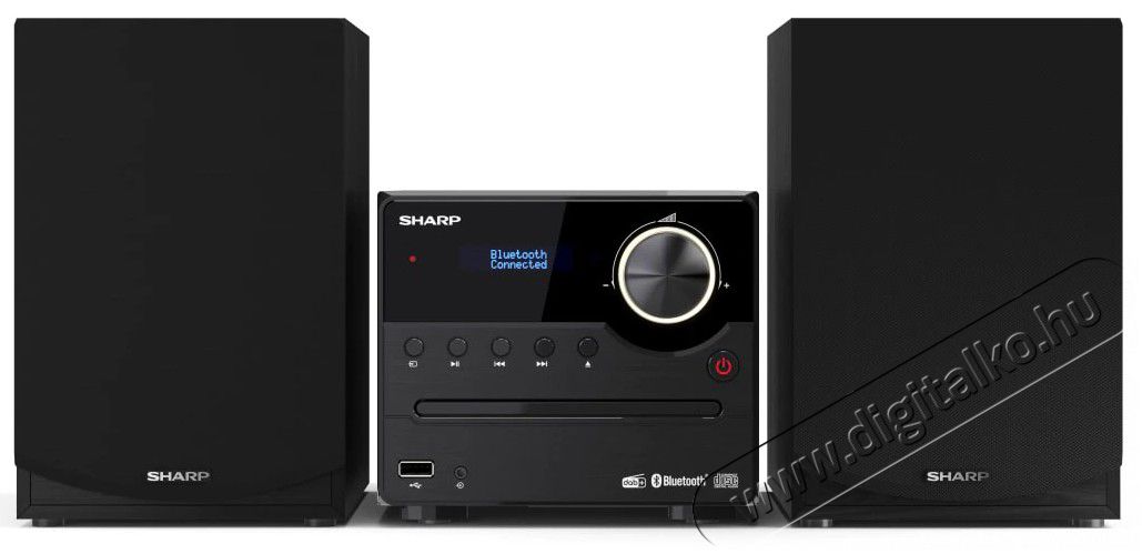 SHARP XL-B512BK Bluetooth mikrohifi rendszer - fekete, fa hangsz&oacute;r&oacute;kkal Audio-Video / Hifi / Multim&eacute;dia - Hifi - Sztere&oacute; - Mikro-, mini hifi rendszer - 369933