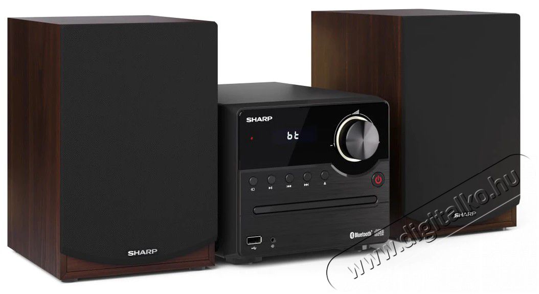 SHARP XL-B512BR Bluetooth mikrohifi rendszer - barna, fa hangsz&oacute;r&oacute;kkal Audio-Video / Hifi / Multim&eacute;dia - Hifi - Sztere&oacute; - Mikro-, mini hifi rendszer - 369934