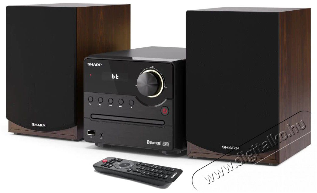 SHARP XL-B512BR Bluetooth mikrohifi rendszer - barna, fa hangsz&oacute;r&oacute;kkal Audio-Video / Hifi / Multim&eacute;dia - Hifi - Sztere&oacute; - Mikro-, mini hifi rendszer - 369934