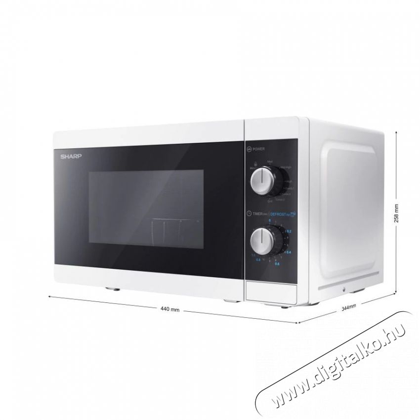 SHARP YC-MG01EW mikrohull&aacute;m&uacute; s&uuml;tő  Konyhai term&eacute;kek - Mikrohull&aacute;m&uacute; s&uuml;tő - Mikrohull&aacute;m&uacute; s&uuml;tő (szabadon&aacute;ll&oacute;) - 371606