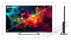 SHARP 75FQ5EG 189cm-es 4K UHD 144Hz Quantum Dot Sharp Google TV Harman Kardon hangsz&oacute;r&oacute;kkal Telev&iacute;zi&oacute;k - LED telev&iacute;zi&oacute; - UHD 4K felbont&aacute;s&uacute; - 494542