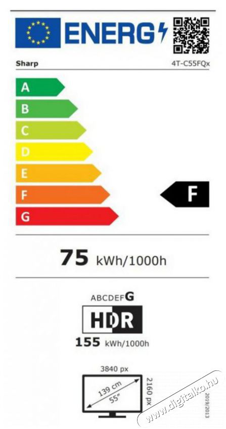 SHARP 55FQ5EG 139cm-es 4K UHD 144Hz Quantum Dot Sharp Google TV Harman Kardon hangsz&oacute;r&oacute;kkal Telev&iacute;zi&oacute;k - LED telev&iacute;zi&oacute; - UHD 4K felbont&aacute;s&uacute; - 494836