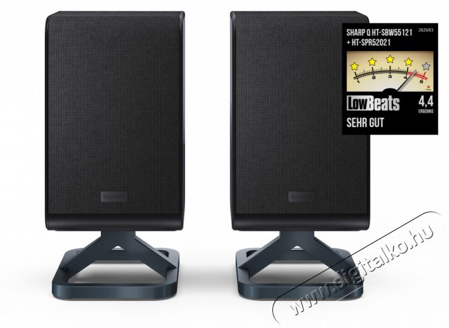SHARP Q HT-SPR52021(BK) 2.0.2 Vezet&eacute;k n&eacute;lk&uuml;li h&aacute;ts&oacute; hangsug&aacute;rz&oacute;p&aacute;r, fekete Audio-Video / Hifi / Multim&eacute;dia - Hordozhat&oacute;, vezet&eacute;k n&eacute;lk&uuml;li / bluetooth hangsug&aacute;rz&oacute; - Hordozhat&oacute;, vezet&eacute;k n&eacute;lk&uuml;li / bluetooth hangsug&aacute;rz&oacute; - 505453