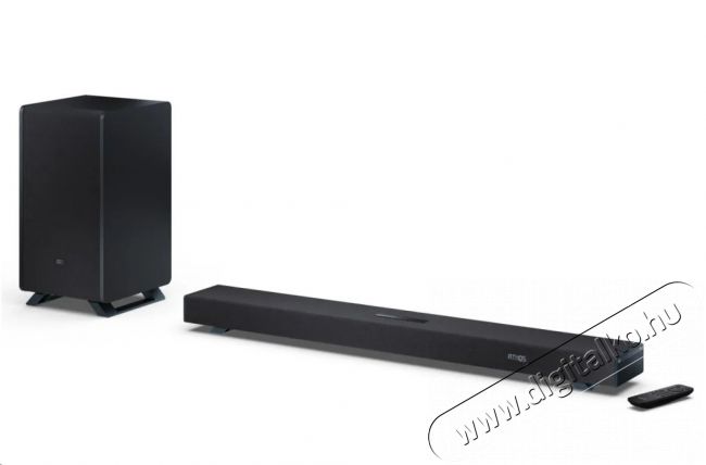 SHARP Q HT-SBW53121(BK) 3.1.2 Dolby Atmos / DTS:X hangprojektor vezet&eacute;k n&eacute;lk&uuml;li m&eacute;lynyom&oacute;val fekete Audio-Video / Hifi / Multim&eacute;dia - Hangprojektor / soundbar - M&eacute;lyl&aacute;d&aacute;val - 505449