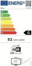 SHARP 43HP6265E 108cm-es 4K Ultra HD QLED Google TV Telev&iacute;zi&oacute;k - LED telev&iacute;zi&oacute; - UHD 4K felbont&aacute;s&uacute; - 530960
