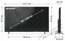 SHARP 50HP5265E 126cm-es 4K Ultra HD QLED Google TV Telev&iacute;zi&oacute;k - LED telev&iacute;zi&oacute; - UHD 4K felbont&aacute;s&uacute; - 530961