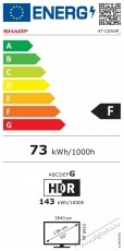 SHARP 55HP5265E 139cm-es 4K Ultra HD QLED Google TV Telev&iacute;zi&oacute;k - LED telev&iacute;zi&oacute; - UHD 4K felbont&aacute;s&uacute; - 530963