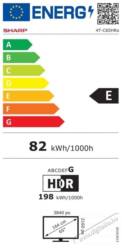 SHARP 55HP6265E 139cm-es 4K Ultra HD QLED Google TV Telev&iacute;zi&oacute;k - LED telev&iacute;zi&oacute; - UHD 4K felbont&aacute;s&uacute; - 530964
