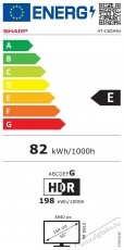 SHARP 55HP6265E 139cm-es 4K Ultra HD QLED Google TV Telev&iacute;zi&oacute;k - LED telev&iacute;zi&oacute; - UHD 4K felbont&aacute;s&uacute; - 530964