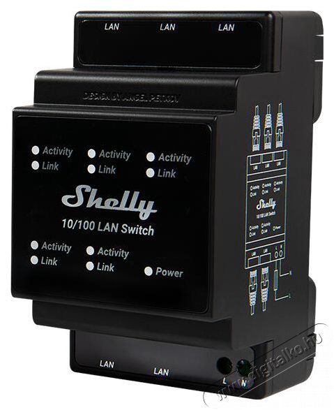 SHELLY LAN Switch Iroda &eacute;s sz&aacute;m&iacute;t&aacute;stechnika - H&aacute;l&oacute;zat - Switch - 521472