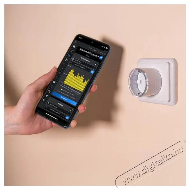 SHELLY Plug S Gen3 konnektor teljes&iacute;tm&eacute;nym&eacute;r&eacute;ssel, WiFi, feh&eacute;r H&aacute;ztart&aacute;s / Otthon / K&uuml;lt&eacute;r - Okos otthon - Okos konnektor - 521476