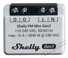 SHELLY PM Mini Gen3 fogyaszt&aacute;sm&eacute;rő modul 16 A-ig, WiFi, Bluetooth H&aacute;ztart&aacute;s / Otthon / K&uuml;lt&eacute;r - Okos otthon - Kieg&eacute;sz&iacute;tő - 521481