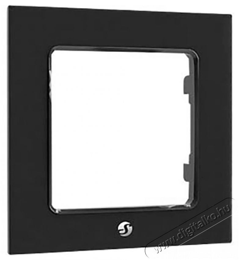 SHELLY Keret WS kapcsol&oacute;hoz, fekete, (80 mm x 80 mm x 10 mm) H&aacute;ztart&aacute;s / Otthon / K&uuml;lt&eacute;r - Okos otthon - Kieg&eacute;sz&iacute;tő - 521446