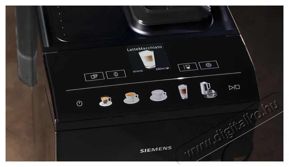Siemens TP511R09 fekete automata k&aacute;v&eacute;főző Konyhai term&eacute;kek - K&aacute;v&eacute;főző / k&aacute;v&eacute;&ouml;rlő / kieg&eacute;sz&iacute;tő - Automata k&aacute;v&eacute;főző - 505122
