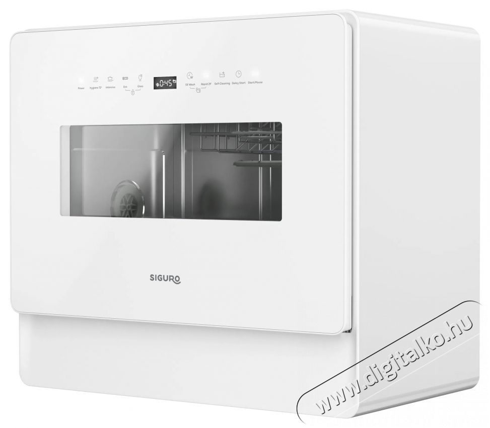 Siguro SGR-DW-T352W Compact Wash Mosogat&oacute;g&eacute;p Konyhai term&eacute;kek - Mosogat&oacute;g&eacute;p - Norm&aacute;l (60cm) szabadon&aacute;ll&oacute; mosogat&oacute;g&eacute;p - 499766