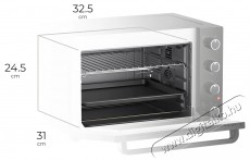 Siguro CO-E280B Perfect Roast & Grill Compact Konyhai term&eacute;kek - S&uuml;tő-főzőlap, tűzhely (szabadon&aacute;ll&oacute;) - Mini s&uuml;tő / mini grill / mini konyha - 504557