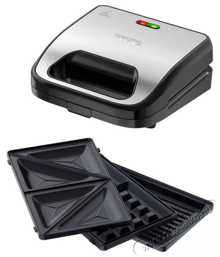Siguro SM-A200SU Golden Toast 3in1 Konyhai term&eacute;kek - Konyhai kisg&eacute;p (s&uuml;t&eacute;s / főz&eacute;s / hűt&eacute;s / &eacute;telk&eacute;sz&iacute;t&eacute;s) - Melegszendvics / gofri s&uuml;tő - 504870