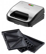 Siguro SM-A200SU Golden Toast 3in1 Konyhai term&eacute;kek - Konyhai kisg&eacute;p (s&uuml;t&eacute;s / főz&eacute;s / hűt&eacute;s / &eacute;telk&eacute;sz&iacute;t&eacute;s) - Melegszendvics / gofri s&uuml;tő - 504870