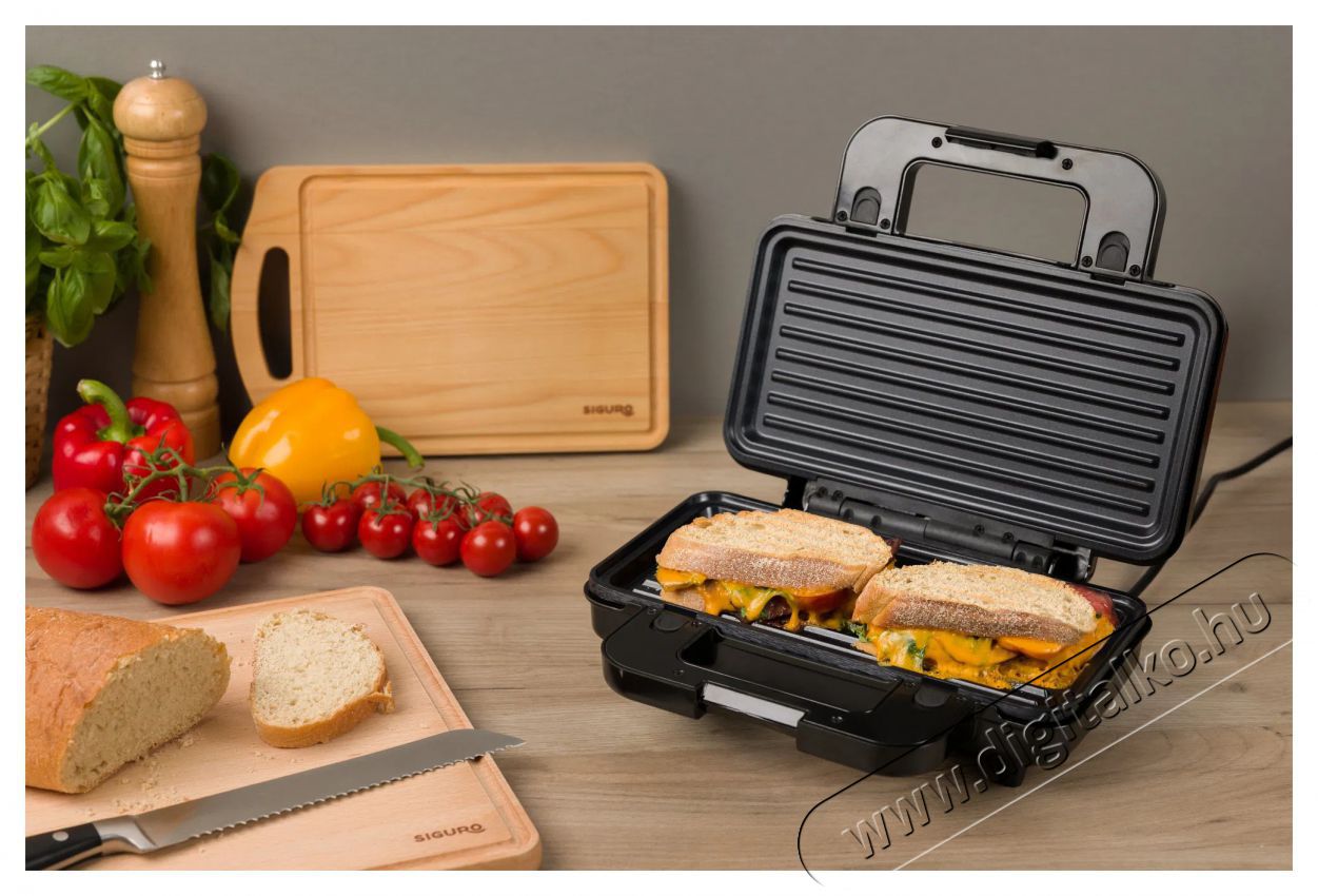 Siguro SM-D131S Perfect Toast 3in1 Konyhai term&eacute;kek - Konyhai kisg&eacute;p (s&uuml;t&eacute;s / főz&eacute;s / hűt&eacute;s / &eacute;telk&eacute;sz&iacute;t&eacute;s) - Melegszendvics / gofri s&uuml;tő - 504876