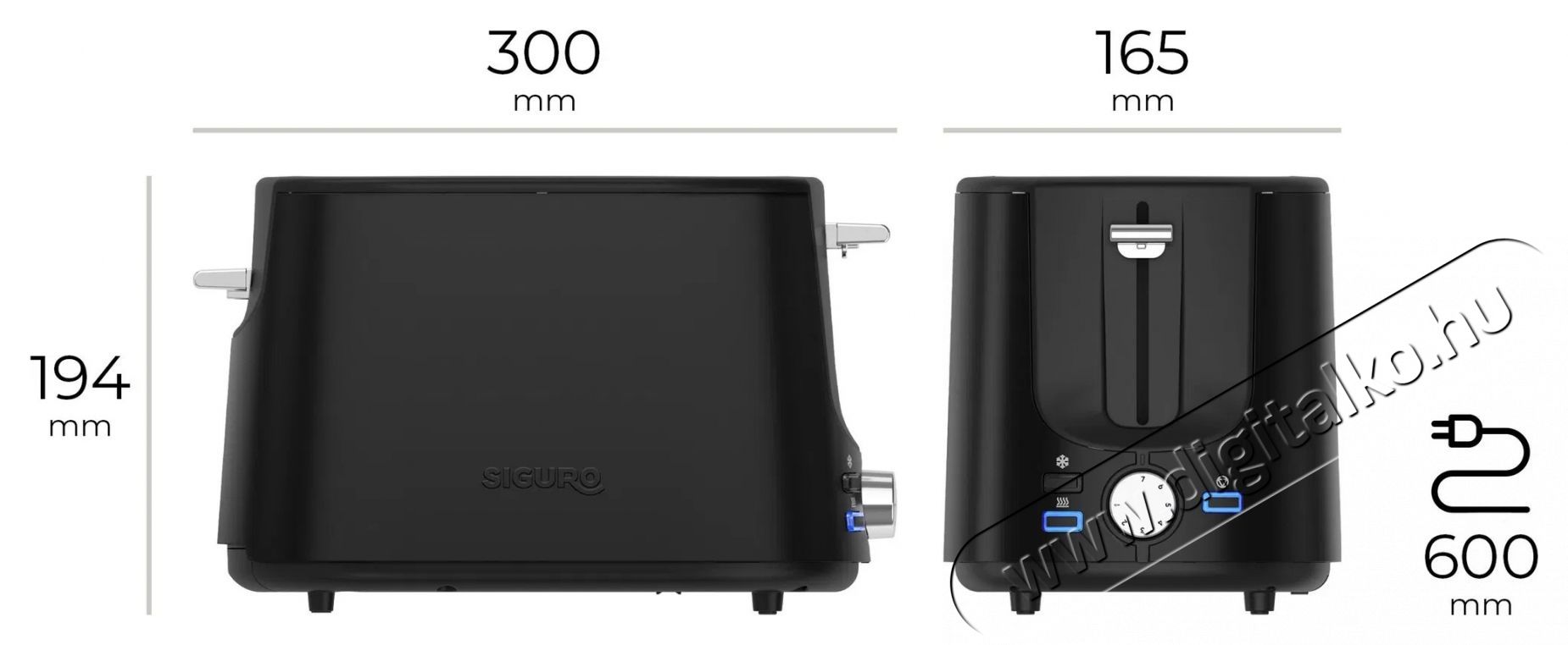 Siguro TO-G310DM Double Slot Konyhai term&eacute;kek - Konyhai kisg&eacute;p (s&uuml;t&eacute;s / főz&eacute;s / hűt&eacute;s / &eacute;telk&eacute;sz&iacute;t&eacute;s) - Keny&eacute;rpir&iacute;t&oacute; - 504879