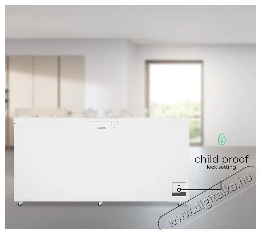 Siguro CF-P15W Fast Freeze 500 Konyhai term&eacute;kek - Hűtő, fagyaszt&oacute; (szabadon&aacute;ll&oacute;) - Fagyaszt&oacute;l&aacute;da - 509128