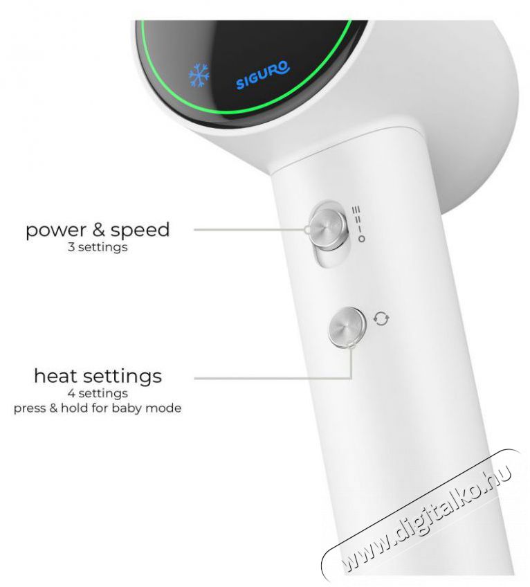 Siguro HR-I550W Snow Flow Premium Sz&eacute;ps&eacute;g&aacute;pol&aacute;s / Eg&eacute;szs&eacute;g - Haj&aacute;pol&aacute;s - Hajsz&aacute;r&iacute;t&oacute; - 510700