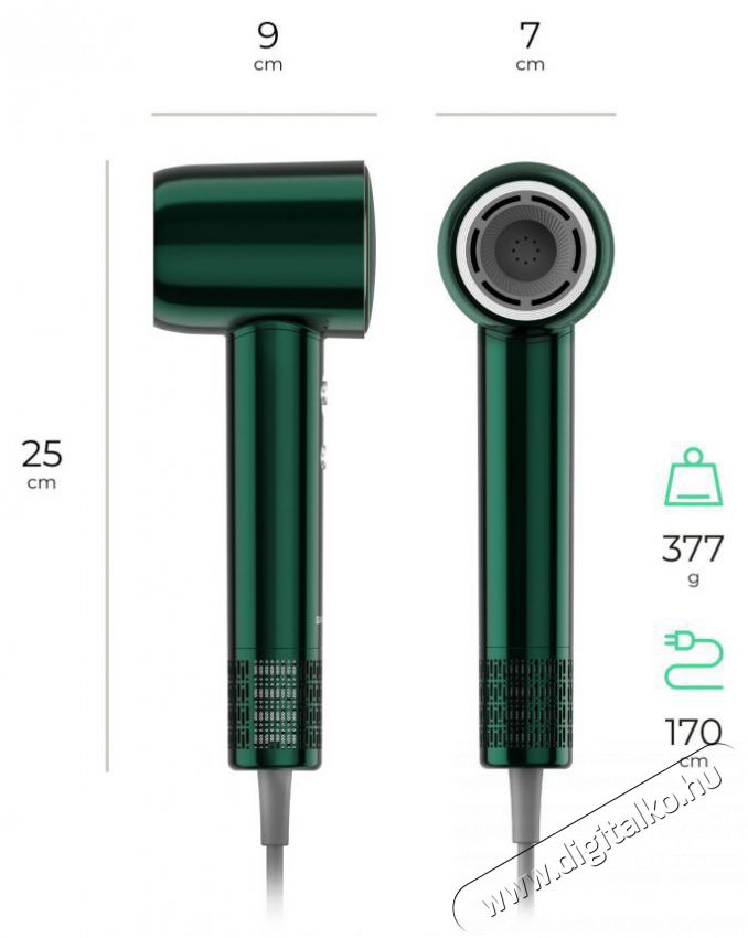 Siguro HR-I551E Forest Flow Premium Sz&eacute;ps&eacute;g&aacute;pol&aacute;s / Eg&eacute;szs&eacute;g - Haj&aacute;pol&aacute;s - Hajsz&aacute;r&iacute;t&oacute; - 510696