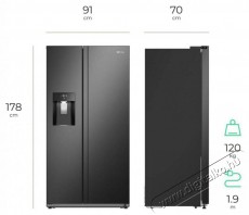 Siguro MD-C231Y Premium Side by side hűtő Konyhai term&eacute;kek - Hűtő, fagyaszt&oacute; (szabadon&aacute;ll&oacute;) - Amerikai t&iacute;pus&uacute; Side By Side hűtő - 509332