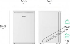 Siguro TT-D241W Essentials Konyhai term&eacute;kek - Hűtő, fagyaszt&oacute; (szabadon&aacute;ll&oacute;) - Fagyaszt&oacute; n&eacute;lk&uuml;li hűtő - 509290